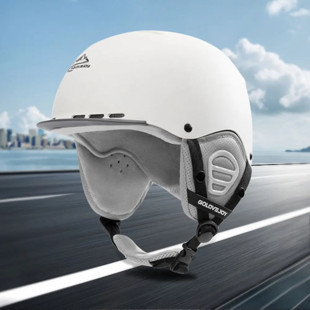 Ski Protective Helmet with Ear Protection Ski Protective Cap Vents ABS Shell and EPS Foam for Skiing Skateboard Snowboarding